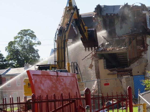 Grace Baptist Church of Germantown demolished their 38-year-old community center to make way for the Vision 20/20 project, a new 15,000 square foot energy-efficient building. — TRIBUNE PHOTOS BY SAMARIA BAILEY